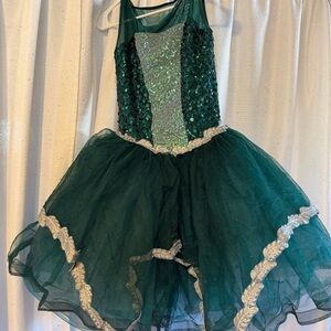 Weissman Emerald Sequin Dance Costume